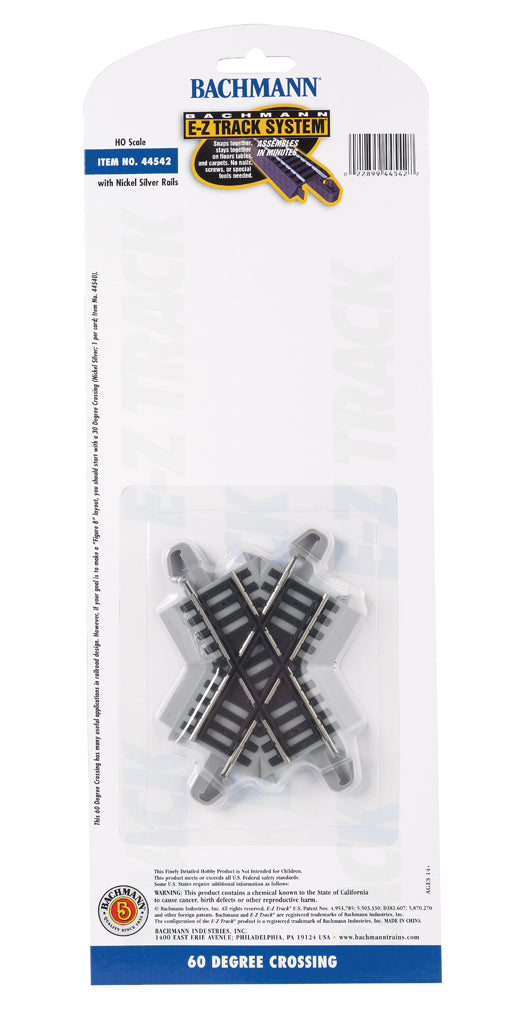 60 Degree Crossing (HO Scale Nickel Silver) - Bachmann 44542