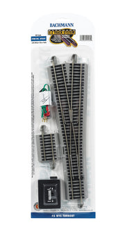 #5 Wye Turnout (HO Scale Nickel Silver) - Bachmann 44569