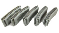 Bachmann 44583 HO 22 inch radius curved E-Z Track, bulk 50-pack exact product photo
