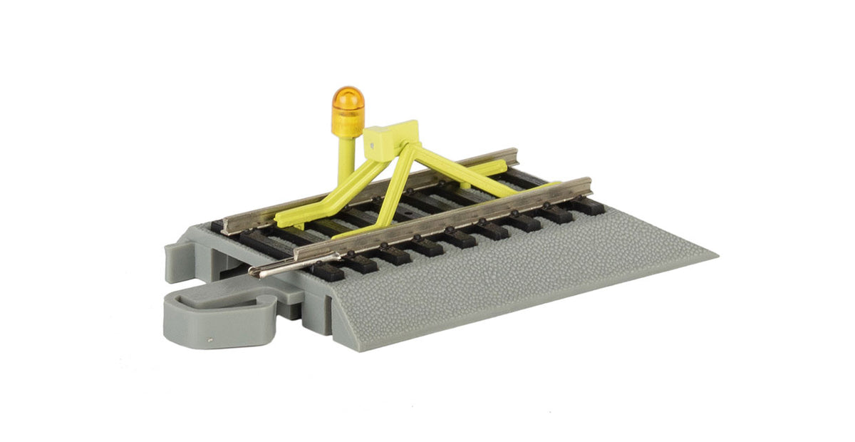 Nickel Silver E-Z Track® Flashing LED Bumper HO - Bachmann 44593