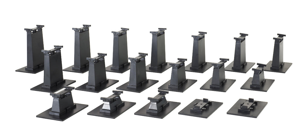 18-Piece Graduated Pier Set (HO Scale) - Bachmann 44595
