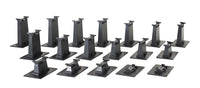 18-Piece Graduated Pier Set (HO Scale) - Bachmann 44595