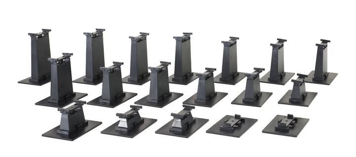 18-Piece Graduated Pier Set (HO Scale) - Bachmann 44595