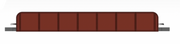 Bachmann N Scale E-Z Track Girder Bridge, Unlettered Oxide Red - side illustration