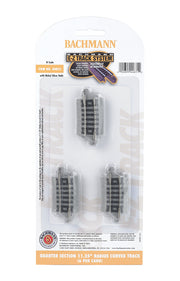 Quarter Section 11.25" Radius Curved Track (N Scale) - Bachmann 44831