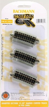 Bachmann 44834 N scale E-Z Track 15.5-inch radius quarter-section curve
