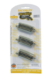Quarter Section 15.50" Radius Curved Track - N Scale - Bachmann 44834