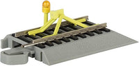 Bachmann 44858 N scale E-Z Track nickel silver flashing LED bumper