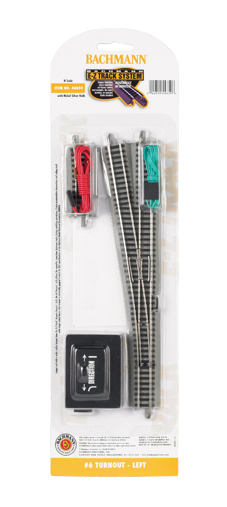 #6 Turnout - Left – N Scale (N Scale) - Bachmann 44859