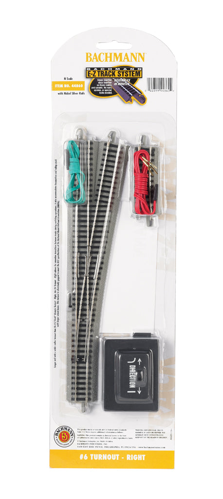 #6 Turnout – Right - N Scale (N Scale) - Bachmann 44860