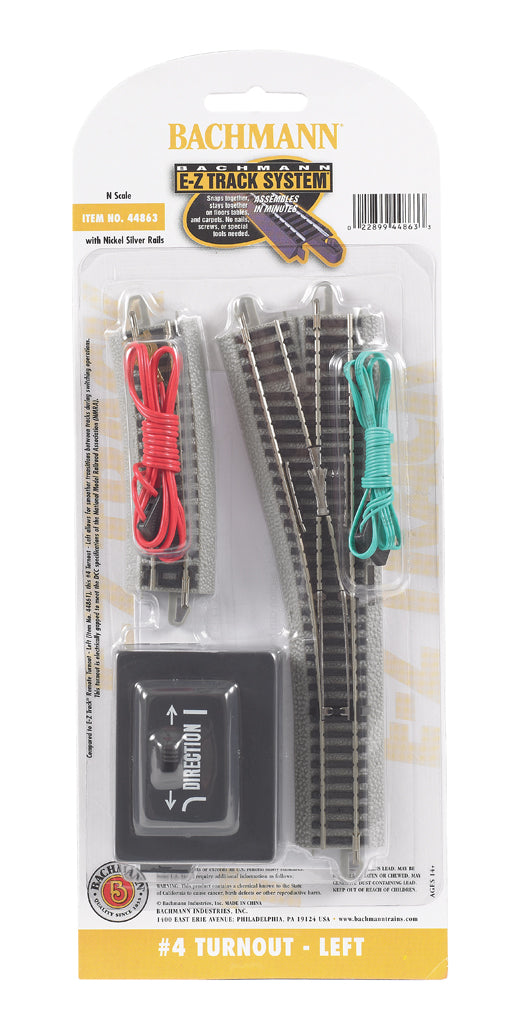 #4 Turnout - Left (N Scale) - Bachmann 44863