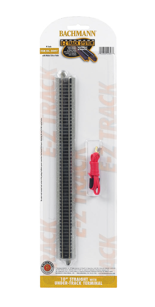 10" Straight with Under-Track Terminal (N Scale) - Bachmann 44897