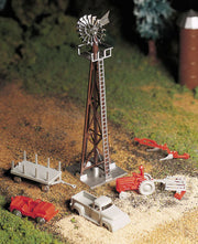 Windmill with Farm Machinery - Bachmann 45603