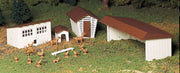 Farm Outbuildings (three per box) - Bachmann 45604