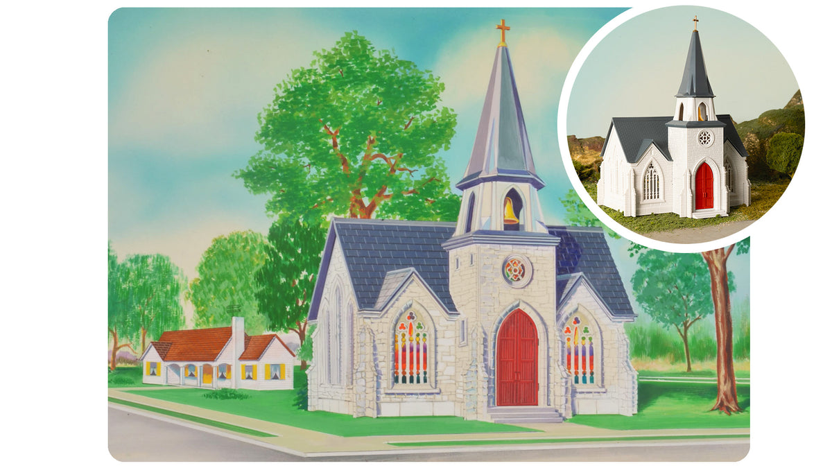 75th Anniversary Plasticville® Cathedral - Bachmann 45630