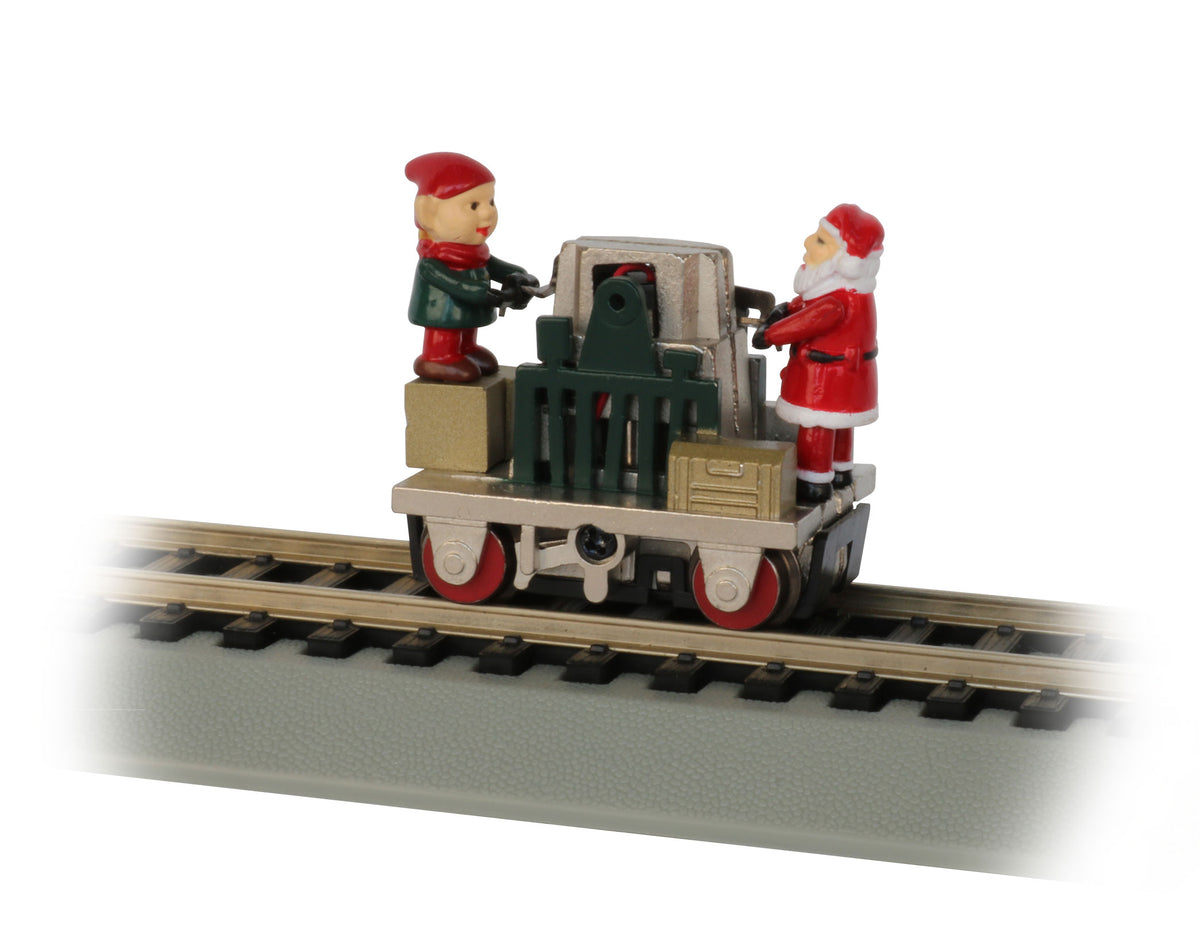 Gandy Dancer Operating Hand Car - Christmas - Bachmann 46224