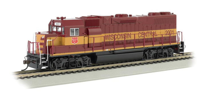 Bachmann 61712 HO Wisconsin Central GP38-2 2001 side view