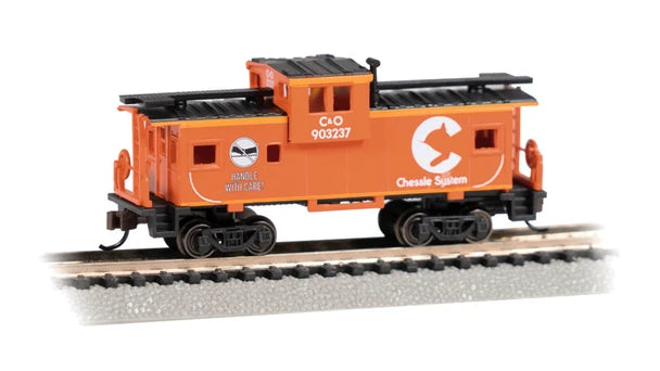 Bachmann 70758 N scale Chessie System C&O #903237 wide-vision caboose exact product view