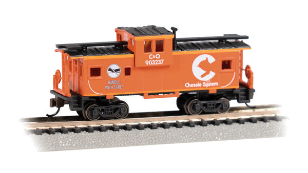 Bachmann 70758 N Chessie C&O 903237 wide-vision caboose