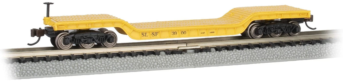 Bachmann 71389 N scale Frisco #3900 center-depressed flatcar exact alternate view