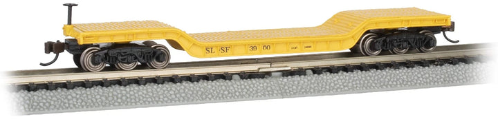 Bachmann 71389 N scale Frisco #3900 center-depressed flatcar exact alternate view
