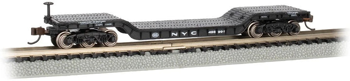 Bachmann 71390 N scale New York Central #498991 center-depressed flatcar exact alternate view