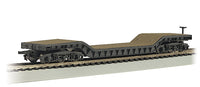 Bachmann 71399 N unlettered black center-depressed flatcar