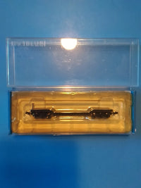 Bachmann 71399 N scale unlettered black center-depressed flatcar exact alternate view