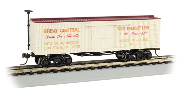Bachmann 72308 HO New York Central and Hudson River old-time boxcar exact alternate view