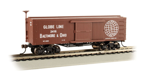 Bachmann 72311 HO B&O Globe Line old-time boxcar exact alternate view