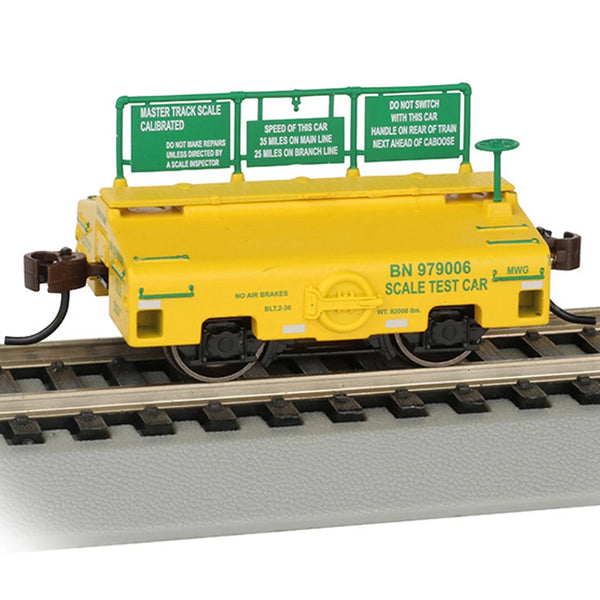 Bachmann 74402 HO Burlington Northern #979006 test weight car exact alternate view