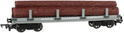 Bachmann 77004 HO Thomas and Friends Sodor Logging Company flat wagon with logs