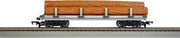 Bachmann 77004 HO Sodor Logging Company Flat Wagon with Logs side view