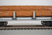 Bachmann 77004 HO Sodor Logging Company Flat Wagon with Logs lettering detail
