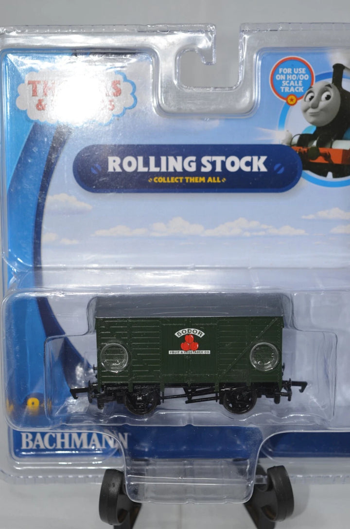 Bachmann 77012 HO Sodor Fruit and Vegetable Co. Ventilated Van sealed package front view