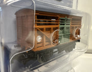 Bachmann 77016 HO Thomas & Friends GWR Cattle Wagon front three-quarter view