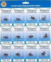 Bachmann 78026 HO E-Z Mate Mark II center shank short couplers 12 pairs