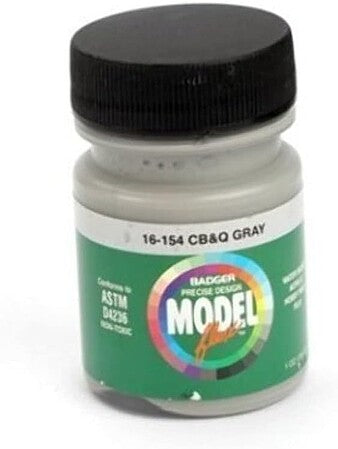 Badger Modelflex CB&Q Gray 1 oz #16154