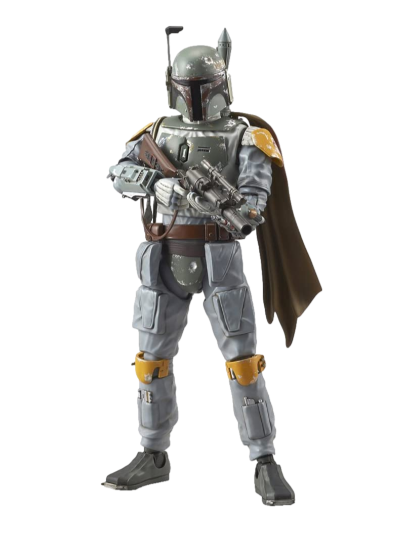 Bandai 2439797 Star Wars 1/12 Boba Fett model kit assembled front view