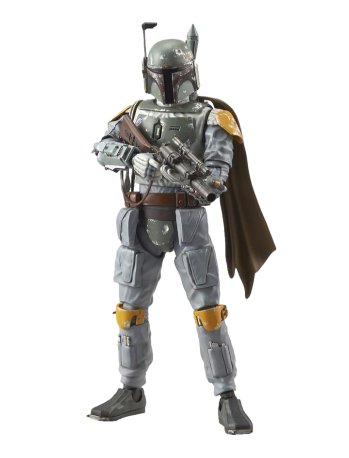 Bandai 2439797 Star Wars 1/12 Boba Fett model kit assembled front view