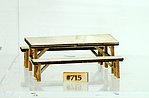 Banta Model Works O Scale Mess Hall Table and Bench kit 715