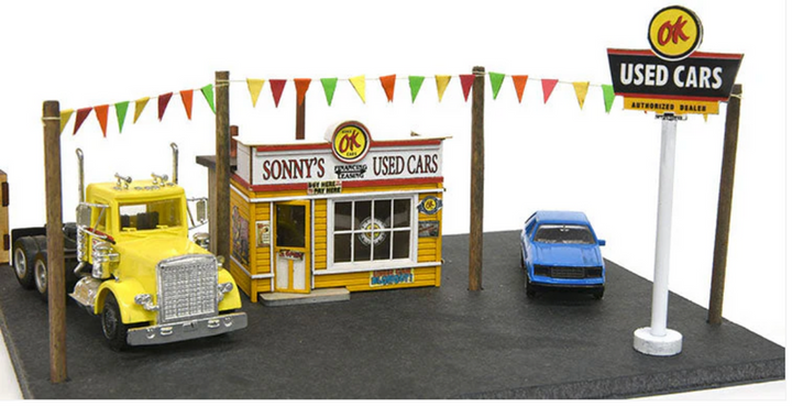 Banta Modelworks 6122 O scale Sonny's Used Cars craftsman kit