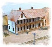 Bar Mills 0151 N scale Idaho Hotel layout view