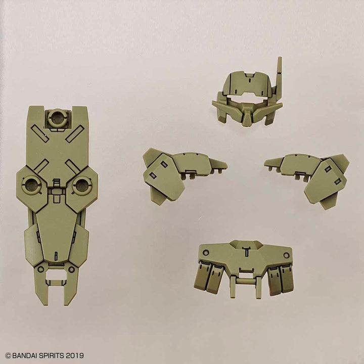 Bandai 30MM OP-01 Option Armor for Close Combat (Alto/Dark Green) — accessory parts and display example 1