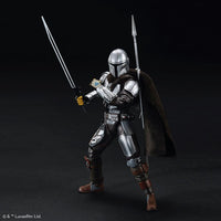 Bandai 1/12 The Mandalorian (Beskar Armor) Silver Coating Ver. Model Kit — product view 3