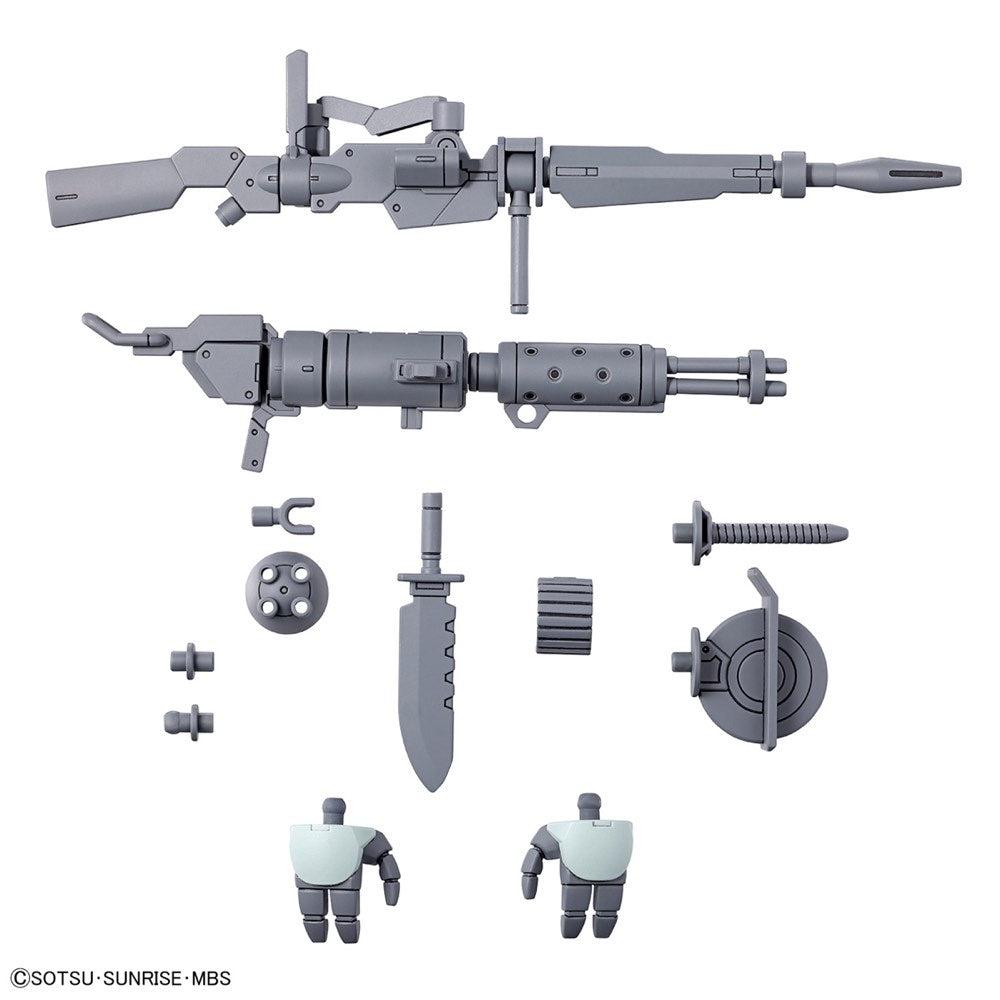 Bandai HG Expansion Parts Set for Demi Trainer — accessory parts and display example 1