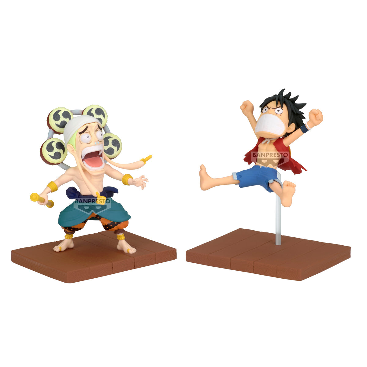 Bandai Spirits One Piece WCF Log Stories Monkey D. Luffy & Enel Figure #BPR89838– product image