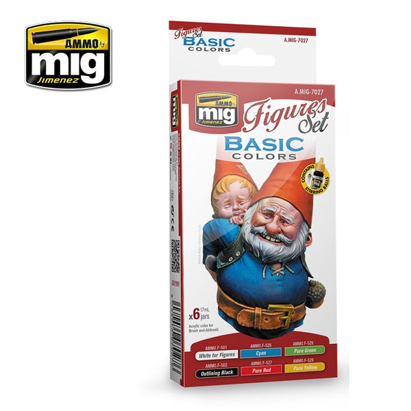 AMMO by Mig Jimenez Basic Colors Figures Set – A.MIG-7027 — exact AMMO product