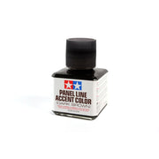Tamiya Dark Brown Panel Line Accent Color 40ml Jar with Brush — exact product reference