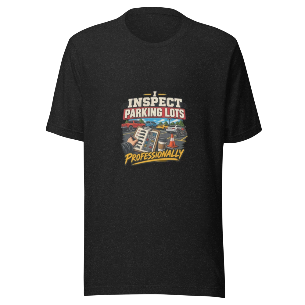 Inspect Parking Lots Professionally Car Spotter Unisex T-Shirt product mockup